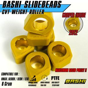 BASHI SLIDING ROLLER YAMAHA NMAX AEROX XEON LEXI TEFLON RACING CVT KOTAK BASHI SLIDEBEADS Y2 2012