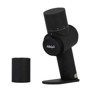 Adolph Automatic Electric Coffee Bean Grinder With Wooden Spoon Coffee Magnetic Cover And Cup