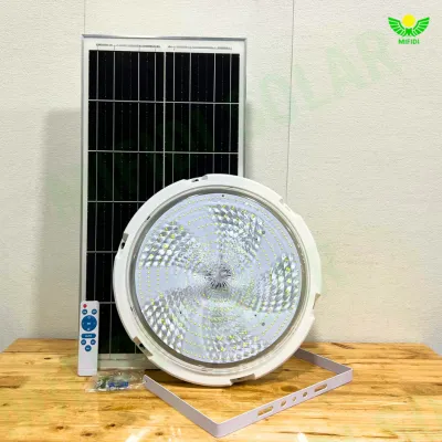 Đèn năng lượng mặt trời 800W Ốp Trần cao cấp Mifidi Siêu sáng trên 12h Đường Kính 42cm tấm pin Mono siêu to BH VIP Tận nhà đến 2 năm