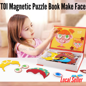 TOI Magnetic Jigsaw Puzzle Book Education Toy Paper Puzzles for Children