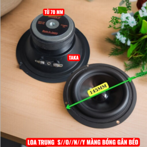 Loa trung 12 gân cao su toàn vành 14.5mm từ đơn công suất 150w -  giá 1 cái