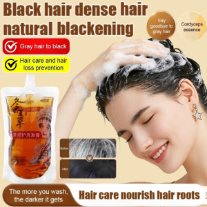 [Wash Out Your Black Hair] Cordyceps Oil-Control Shampoo Herbal Repair Shampoo Moisturizing Lightweight Repair Shampoo冬虫夏草控油洗发水