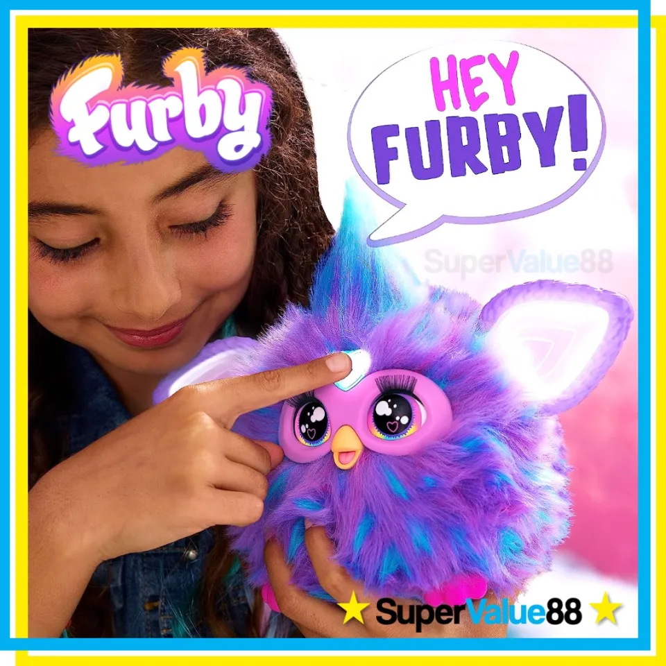 Furby Purple, 15 Fashion Accessories, Interactive Plush Toys - Brand New  2023