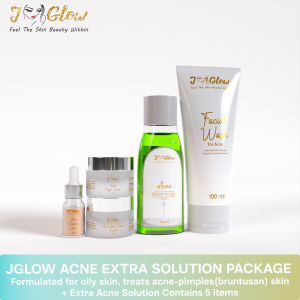 Jglow Skincare Paket Acne Extra Sulfur 100% Original Skincare Wajah Berjerawat 1 Paket Skincare Wajah Glowing BPOM