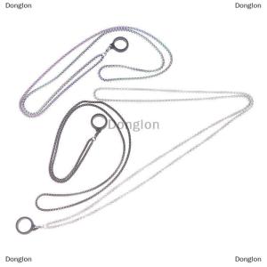 [COD] Donglon สายคล้องปากกาป้องกันการสูญหายสายคล้องคอโลหะแบบพกพาป้องกันการตกสายคล้องโลหะสายคล้องเชือกเส้นเล็กสายสะพายโซ่กระดูกงูพร้อมแหวนเศษหินหรืออิฐ