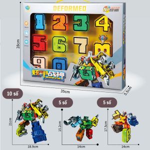 Đồ Chơi Trẻ Em Bộ Số Biến Hình Lắp Ráp Từ 0 đến 9 Thành ROBOT Chất Liệu Nhựa ABS Giúp Trẻ Vừa Học Vừa Chơi Phát Triển Phản Xạ Logic-Tiệm Nhà Sóc 2023