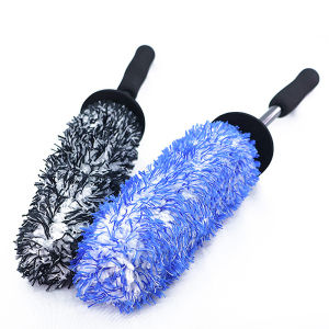 [Faster YG] Wheels Brush Car Wash Super Brush Microfiber Premium Non-Slip Handle Easy To Cleaning Rims Spokes Wheel Barrel Car Accessories