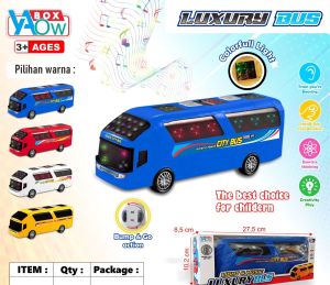 Mainan Mobil Luxury Bus City Bus Ada Musik dan Lampu Mainan Edukasi Anak