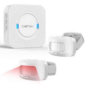 CallToU Bed Sensor Alarm Wireless Caregiver Pager Motion Sensor Detection Monitoring System 500ft for Elderly/Dementia/Patients
