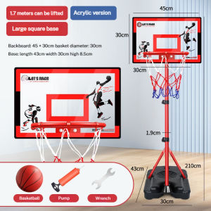 Basketball Ring for Kids/Adult 4.9/6.5/8.2ft Portable Adjustable Height Mini Basketball Hoop Basketball Ring With Stand Toys 【Fast Delivery】