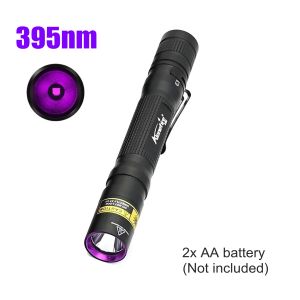 Alonefire SV80 365/395nm UV Flashlight Ultraviolet Invisible Ink Marker Blacklight Pen Torch Pet Cat tinea urine Stains Detection Lamp