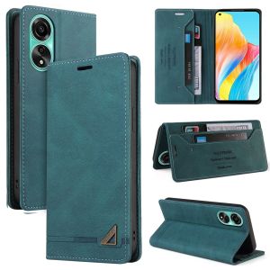 Case For OPPO A57 A57S A54 A55 A16 A58 A77 A77S A76 A78 A96 Business Leather Wallet Card Slots Flip Cover Casing