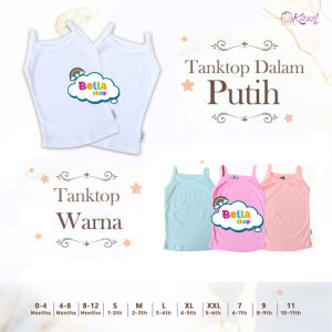 BELLASHOPJKT / Zebe Tanktop Dalam 0 - 11th Kazel Tanktop Kazel Kaos Dalam isi 3 Pcs