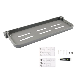 Rvs nội thất nhôm Kệ treo tường thiết kế gập xuống cung cấp tùy chọn lưu trữ hiệu quả nhà bếp và tổ chức không gian sống