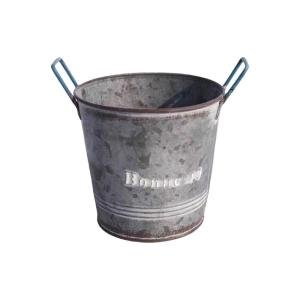 Cổ chậu cây kim loại đau khổ sắt xô phù hợp cho hoa giả sắp xếp trang trại trang trí mặt bàn