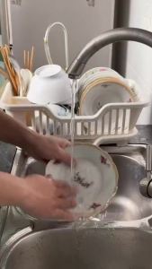 Giá Để Bát Đĩa Khay Úp Bát Kệ Rổ Úp Chén Bát Có Rãnh Thoát Nước Thiết Kế Thông Minh Tiện Dụng