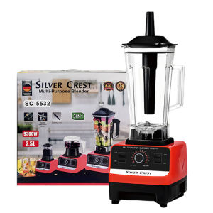 Silver Crest 2L High-Quality Stainless Steel Blender with Ice Crushing & Multi-Speed Settings