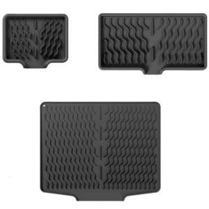 Nonslip Silicone Sink Tray With Slope Drainage Design For Fast Drying Dishes Heat Resistant Kitchen Counter Protector