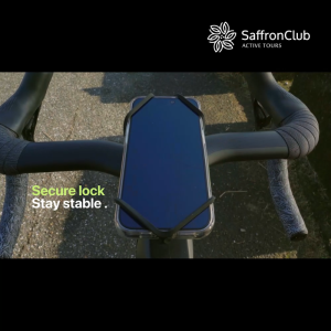 Bike Tie Connect Kit 3 - Magnetic Bone | Magnetic Bike Phone Holder Black Shockproof Silicone Material Anti-Slip Sturdy