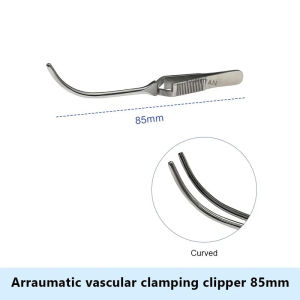 GREATLH Arraumatic Micro Haemostatic Clip Arteriovenous Vascular Clip Spring Hemostatic Clip Microsurgical Instruments