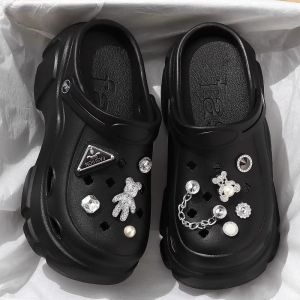 [Free Shipping] EVA high-heeled outdoor clogs for women summer outdoor wear ultra-thick sole height-increasing non-slip beach sandals closed-toe sandals for women