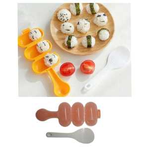 Cetakan Nasi Bento Karakter Bonus Centong Nasi Cetakan Nasi Bulat Cetakan Bento Bola