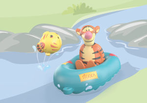 Playmobil 71704 JUNIOR & Disney: Tiggers Rubber Boat Ride จูเนียร์ & ดิสนีย์ ล่องเรือยางของทิกเกอร์