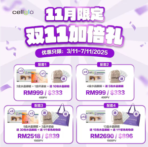 [11.11] Cellglo Special Promo (Crystal Eyes and Mince Beaute)