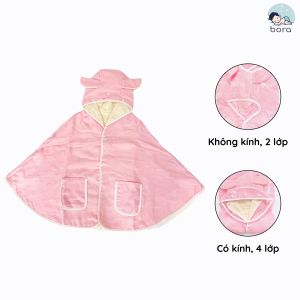 Áo choàng chống nắng cho bé sợi tre có kính chắn Anminaza Việt Nam