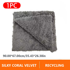 Seemetal 500gsm khăn sợi nhỏ khăn vệ sinh xe ô tô Rag dày san hô lông cừu khăn lau xe ô tô dụng cụ chăm sóc xe hơi