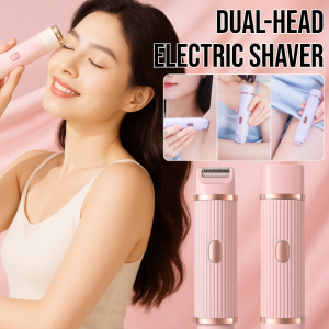 Dual-Head Electric Shaver for Women Waterproof Wet Dry Hair Razors Bikini Trimmer Painless Body Hair Remover