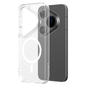 Magnetic Case For Huawei Pura 90 90s Pro Max Anti-Fingerprint Camera Protection Transparent CA1001