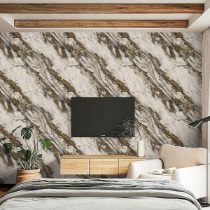 Wallpaper Sticker Dekorasi Dinding Motif Marmer Granite Moderen Panjang 8 Meter x Lebar 45cm