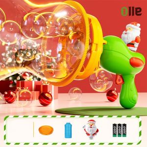 เครื่องฟองสบู่ สไตล์คริสต์มาส Bubble Gum Bubble Water ของเล่นเด็ก หญิง ที่เป่าฟองสบู่ ปืนยิงฟองสบู่