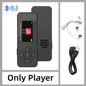 KEBETEME Portable MP3 Player with Screen Bluetooth 5.3 Student Walkman Portable HiFi Music Player Built in Speaker FM Radio E-Book