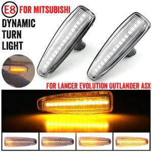 2Pcs untuk Mitsubishi Outlander Sukan Mirage Sukan Lancer Evolution X Dinamik Led Penanda Sisi Lampu Isyarat Lampu Isyarat 8351A001