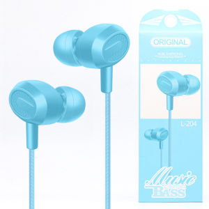 3.5mm wired earphones universal in-ear headphones portable subwoofer stereo sports earphone with mic Noise Cancelling earbud