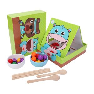 MAKERVY Hand-Eye Coordination Simulation Feeding Game Training Tool Interactive Play Preschool Feeding Game Developmental Fine Motor Skills Feeding Game Toys Babies
