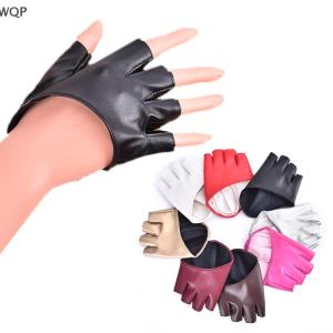[WQP Fashion Store] Hot Sale Jewerry Pu Leather Fingerless Glove For Goth Punk Rock Lolita Harajuku Stage Party