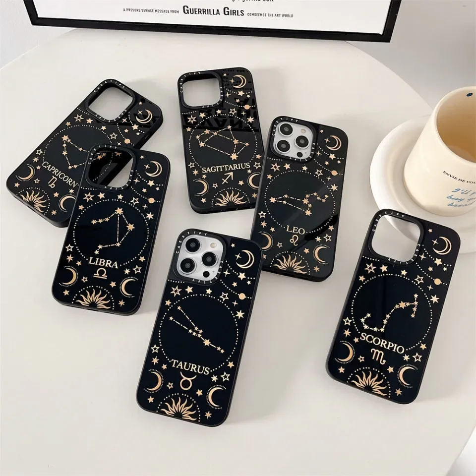 CASETiFY 12 Constellations Magsafe Mirror Phone Case Supports