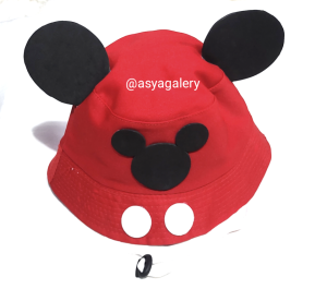 Topi Bucket Anak Karakter Mickey Mouse/Bucket Minnie Mouse