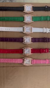 Hot-selling genuine leather casual fashion versatile womens watch on Douyin and Xiaohongshu live streams Simple quartz watch for students