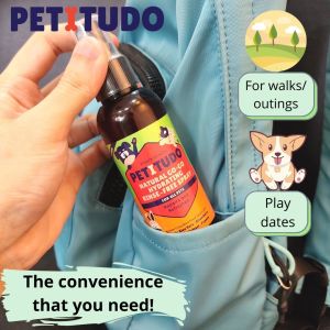 PETITUDO NATURAL GO-GO HYDRATING RINSE-FREE PET SPRAY . SUITABLE FOR DOG/CAT/SMALL ANIMAL. NATURAL. SUPPORT LOCAL