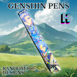 Gel Pen 0.5 Zhongli Childe Scaramou Hobbeeland4 | Pen Boxes | Black Pen Gel | Random Genshin Impact