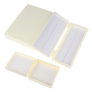 baoda พลาสติก Microscope SLIDE BOX 25/50/100pcs กล่องเก็บของชีวภาพ
