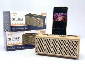 ลำโพงบลูทูธลายไม้ ลำโพงJMAXของแท้ ดีไซน์ทรงคลาสสิค ลำโพงบลูทูธไร้สาย เสียงดี เบสหนัก ตั้งโทรศัพท์ได้และพกพาสะดวก