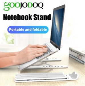 GOOJODOQ Adjustable Foldable Laptop Stand Non-slip Desktop Notebook Holder For Macbook Air iPad Pro