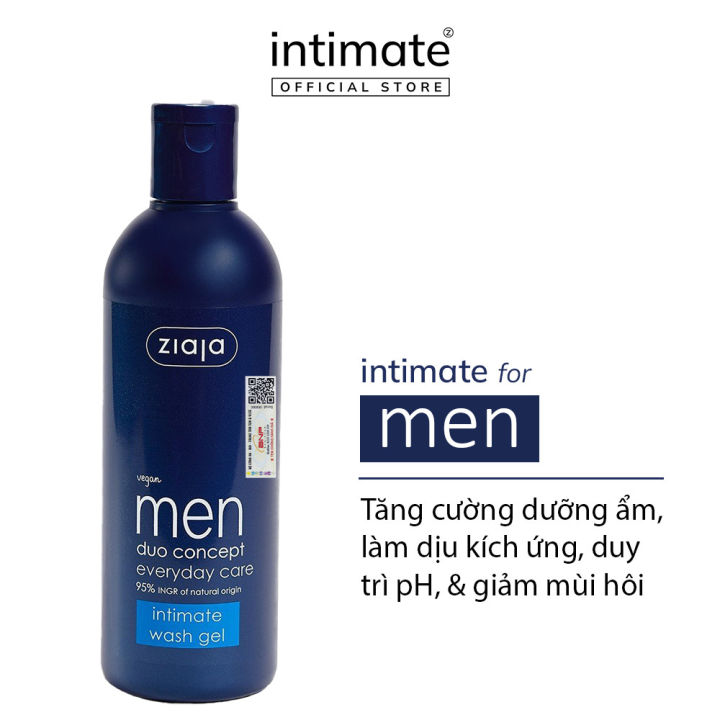 Dung Dch V Sinh Intimate Dnh Cho Nam Gii Men Duo Concept Everyday Care  ZIAJA Gip Dng m, Duy Tr pH, Gim Mi Hi 300ml | Lazada.vn