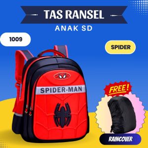 Tas Ransel -Ransel troli Sekolah anak sd import KARAKTER HERO SIZE SD  (1009)