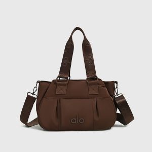 Six Tone Front PleatedBoston Yoga Crossbody Bag ALO Soft Gathered U Top Design Lightweight Women Casual Handbag